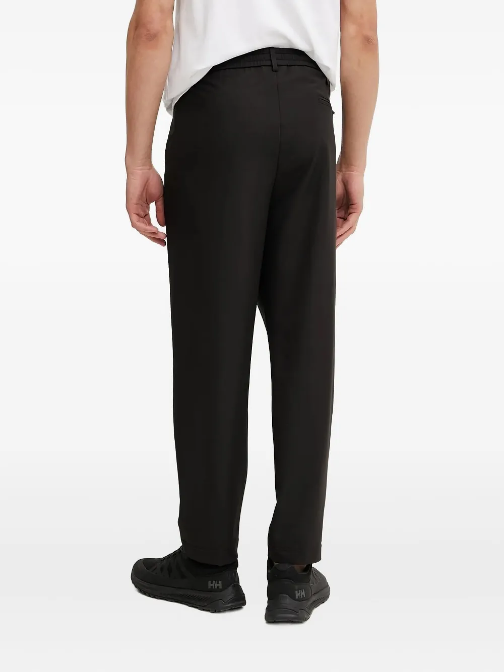 BOSS drawstring straight-leg trousers - Zwart