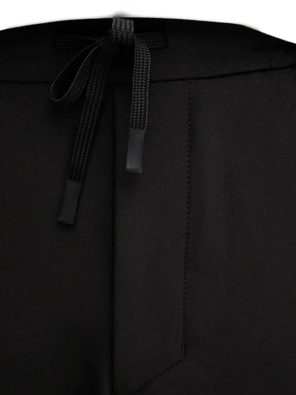 BOSS drawstring straight-leg trousers Zwart