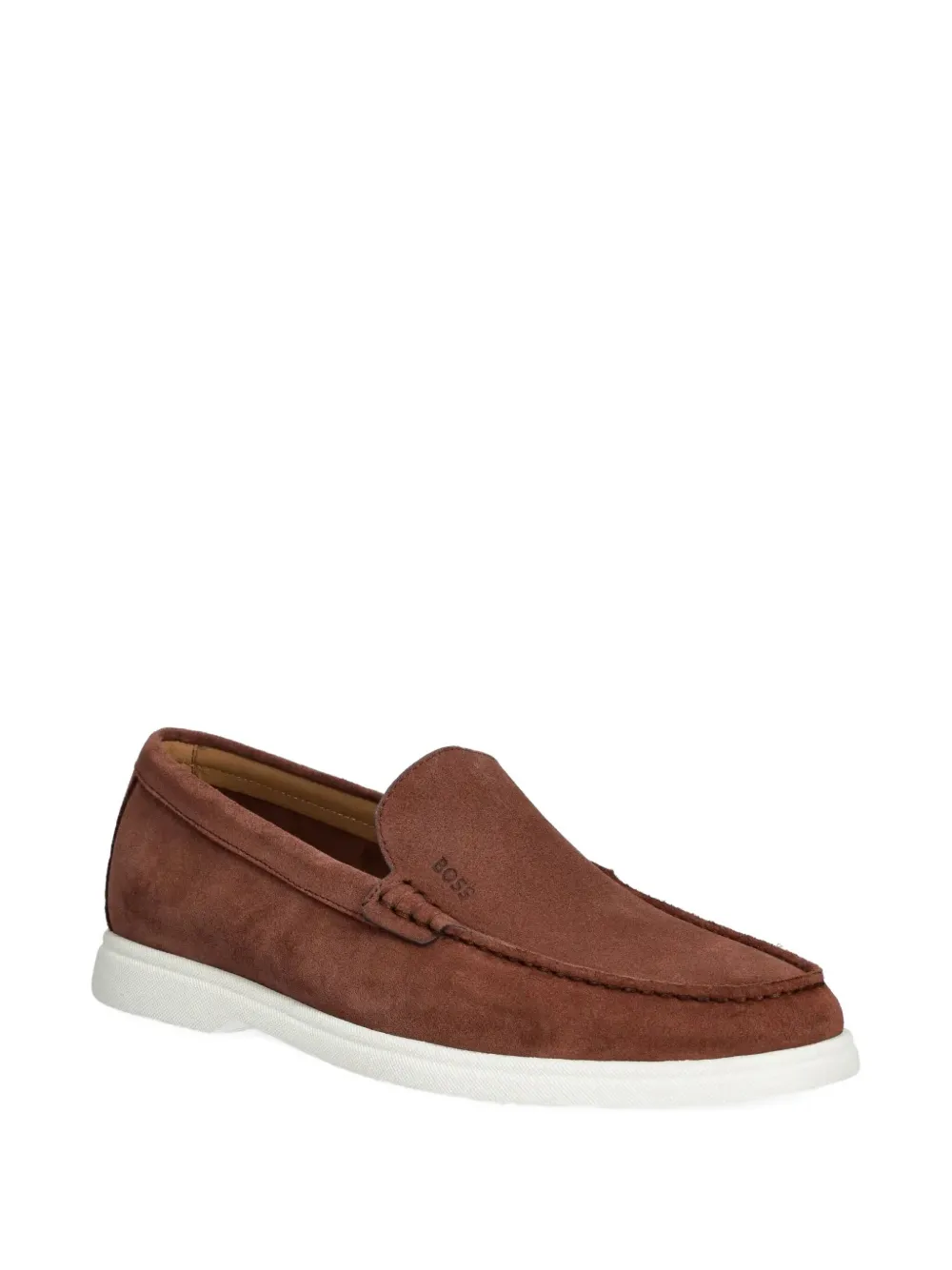 Hugo Boss Suede Contrasting-sole Loafers