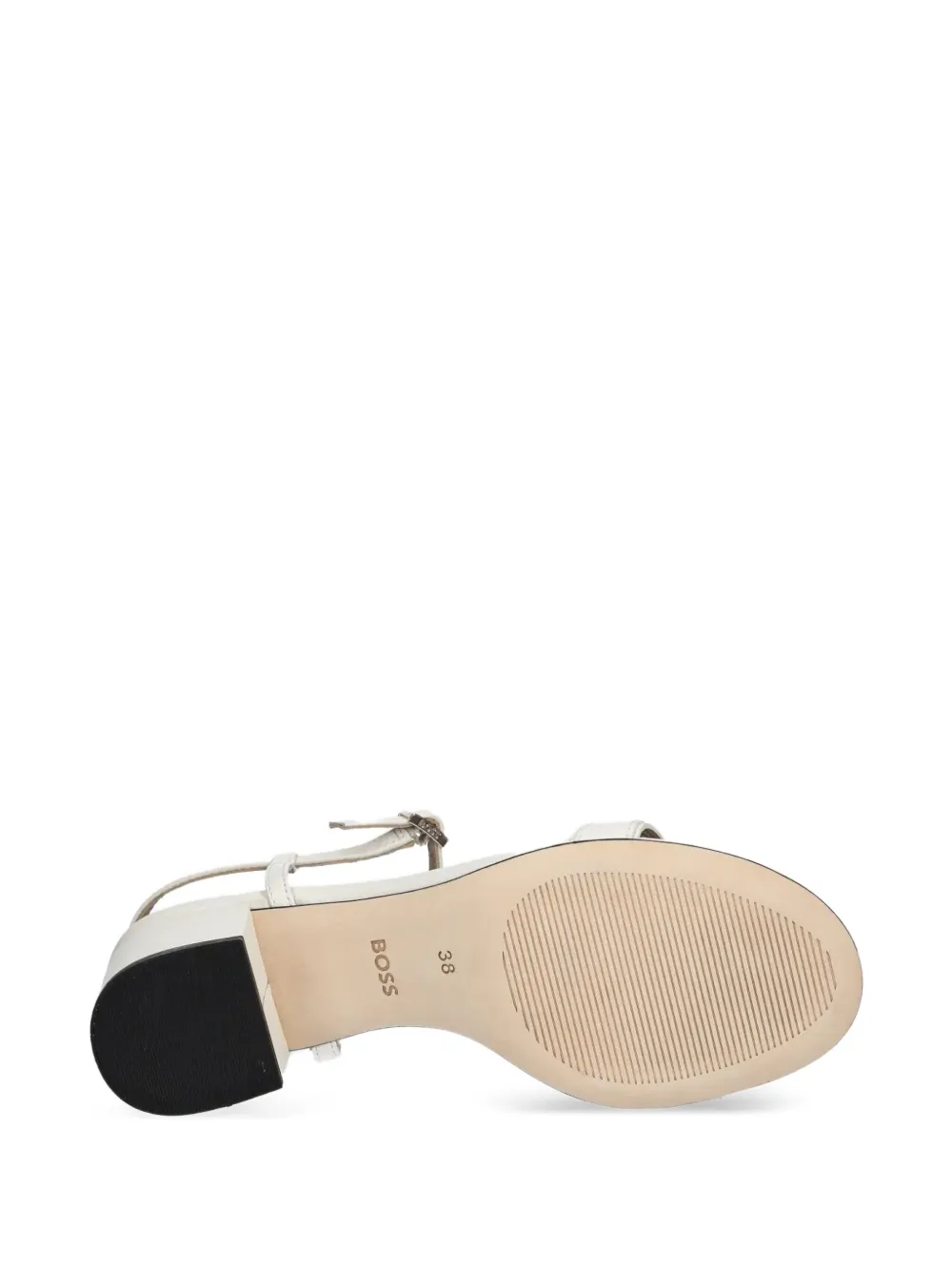 BOSS Double B monogram sandals Neutrals
