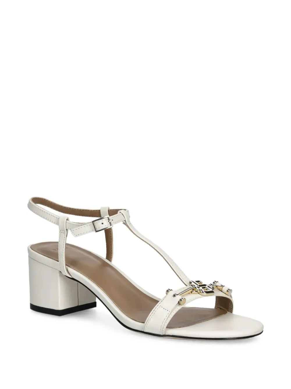 BOSS Double B monogram sandals Neutrals