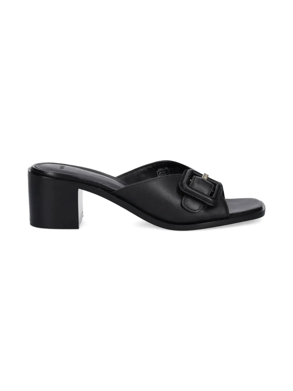 BOSS 50mm leather sandals Zwart