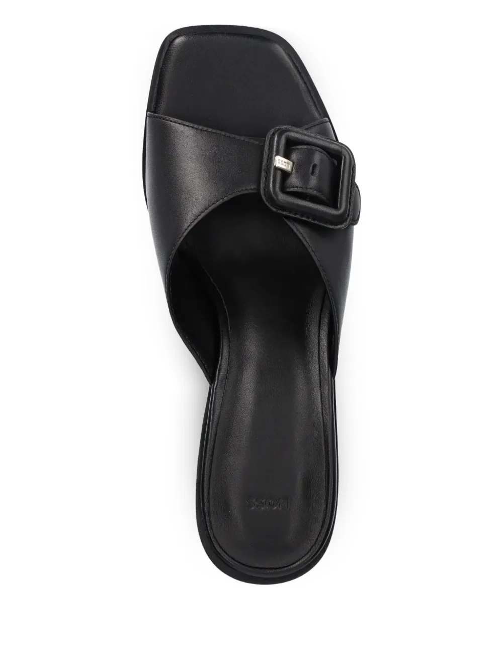 BOSS 50mm leather sandals Black