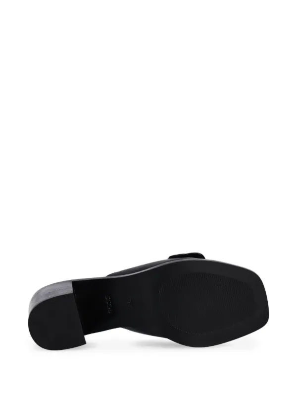 【関税込み】BOSS ブラック スムースレザー サンダル BOSS レザーサンダル | ブラック | FARFETCH JP