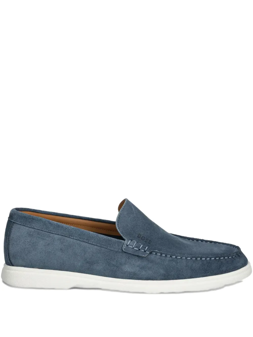 Hugo Boss Suede Contrasting-sole Loafers