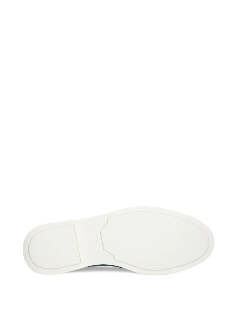 BOSS suede contrasting-sole loafers Blue