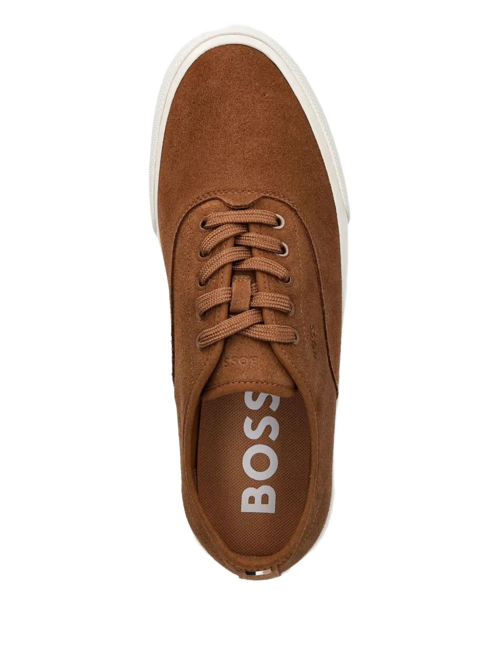 BOSS suede sneakers Brown