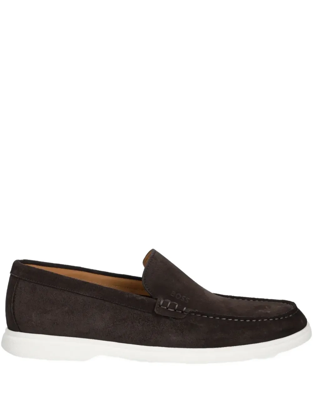 BOSS suede loafers Brown
