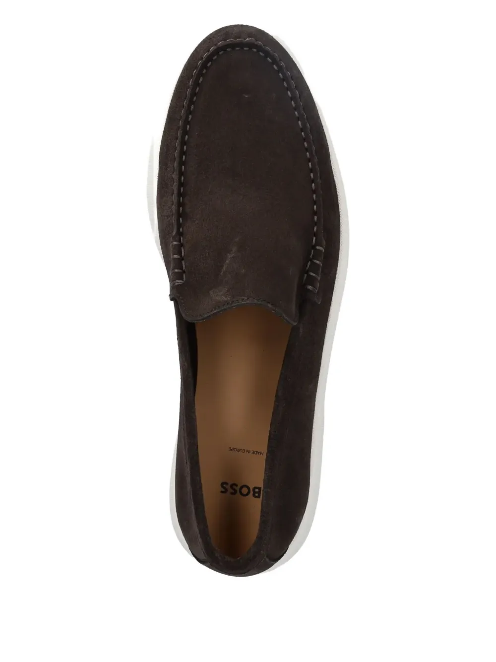 BOSS suede loafers Brown