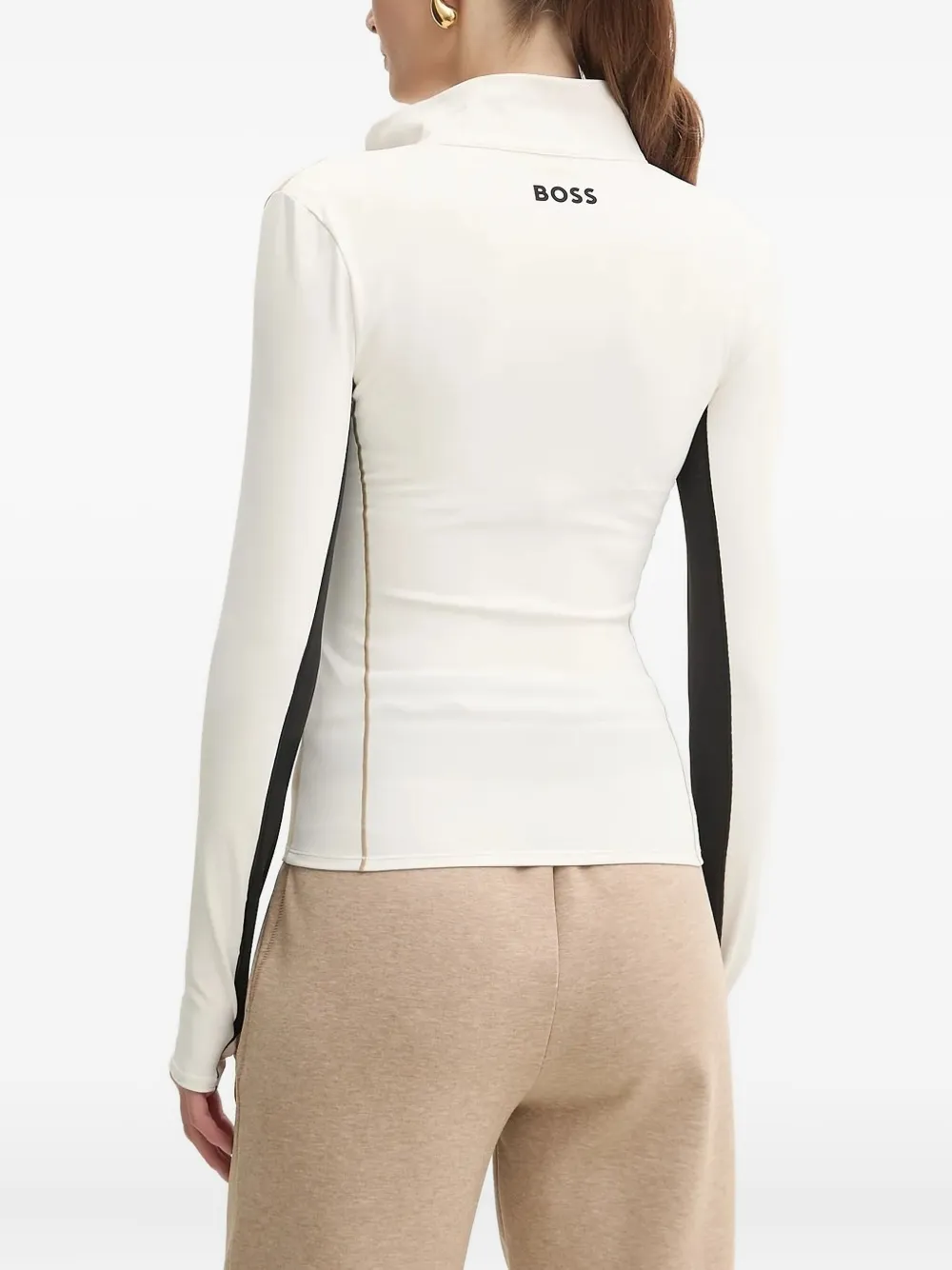 BOSS colour-block zip-neck T-shirt | T-Shirts & Jersey Shirts | Image 2