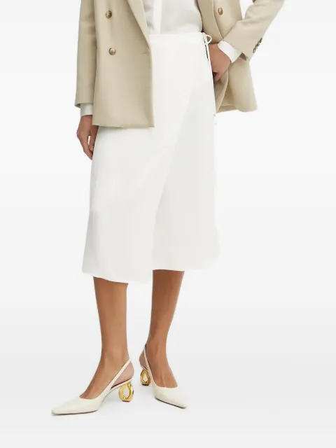 BOSS wrap-tie midi skirt