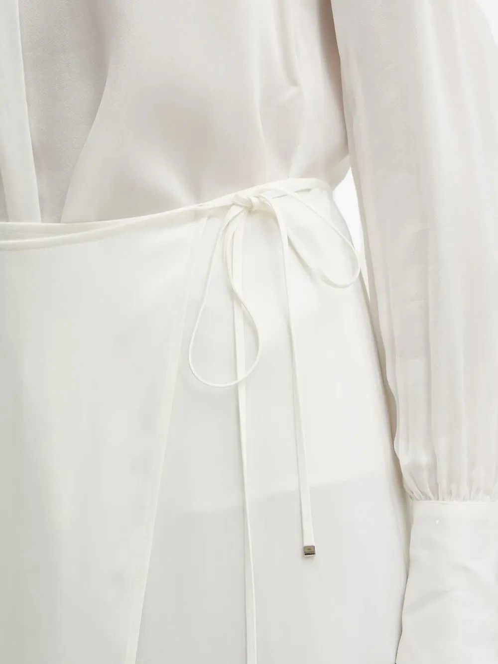 BOSS Midi-rok met wikkel-design Wit