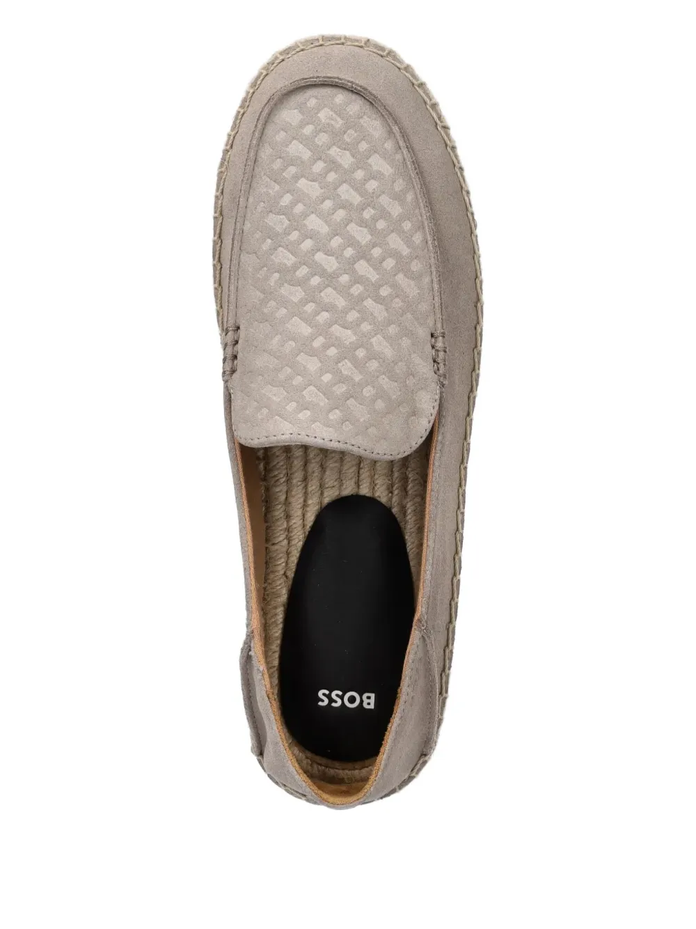 BOSS suede espadrilles Grey