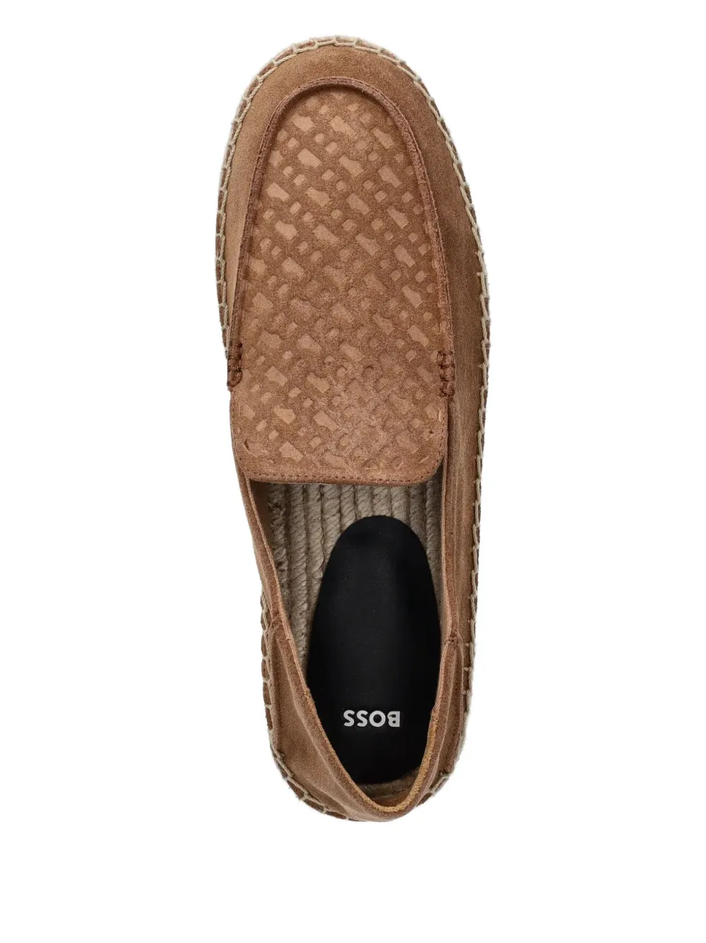 BOSS suede espadrilles Brown