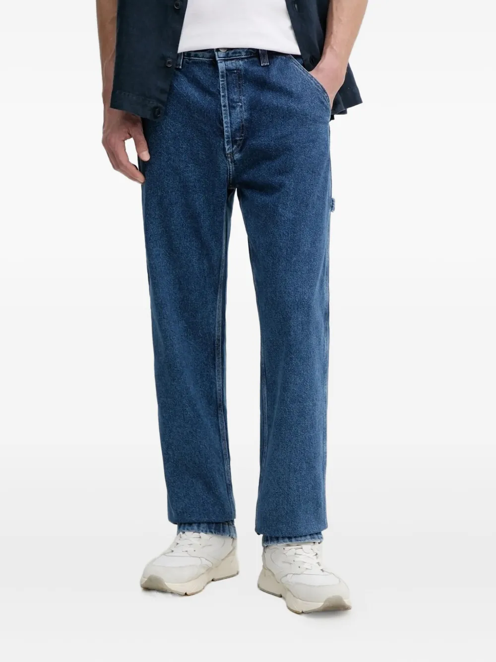 BOSS multiple-pockets straight-leg jeans | Blue | Image 1