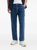BOSS multiple-pockets straight-leg jeans - Blue
