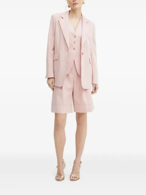 BOSS single-button notched-lapel blazer