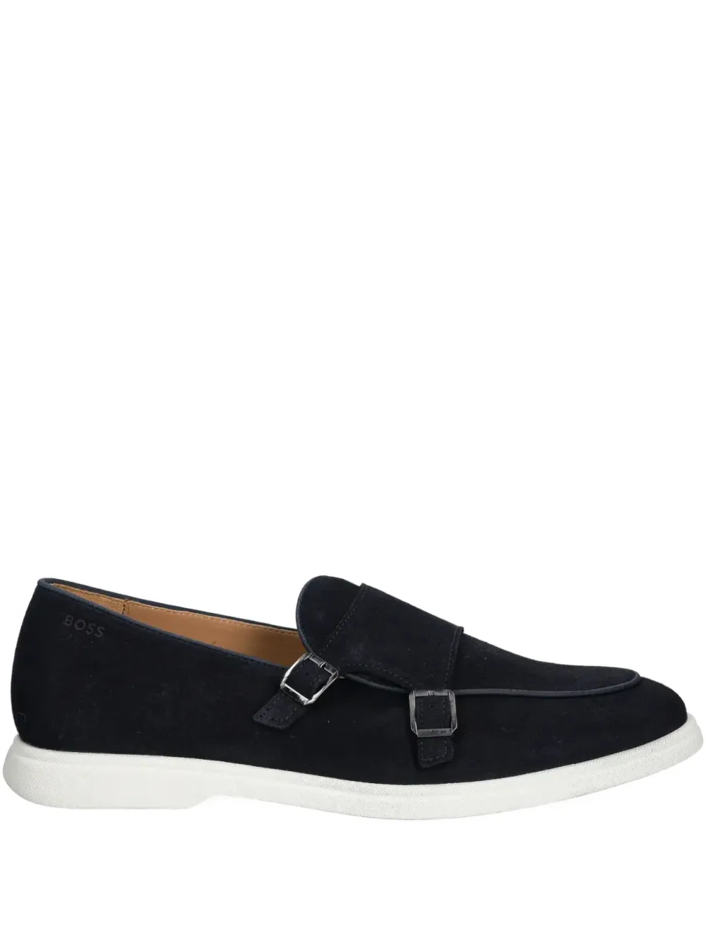 BOSS chaussures en daim à boucles | bleu | Image 1