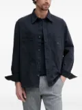 BOSS patch-pocket long-sleeve shirt - Blue