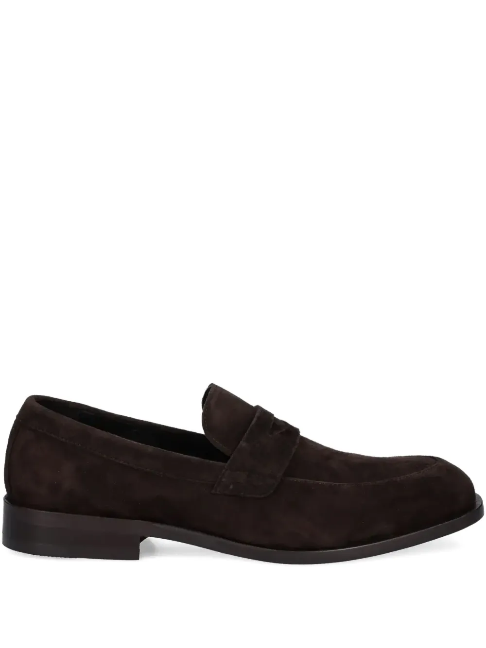 BOSS suede loafers Brown