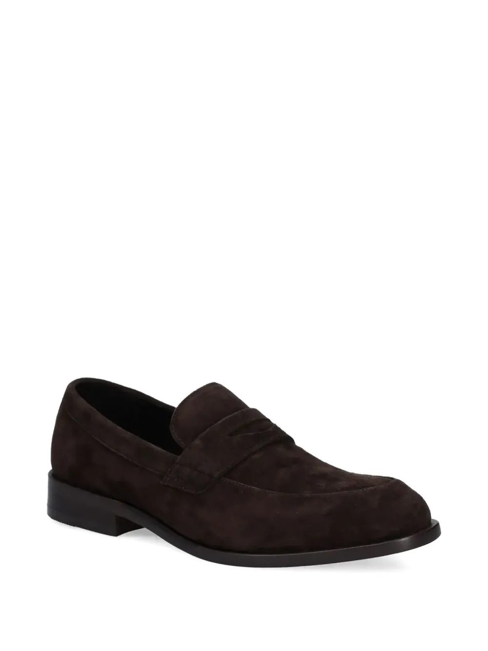 BOSS suede loafers Brown
