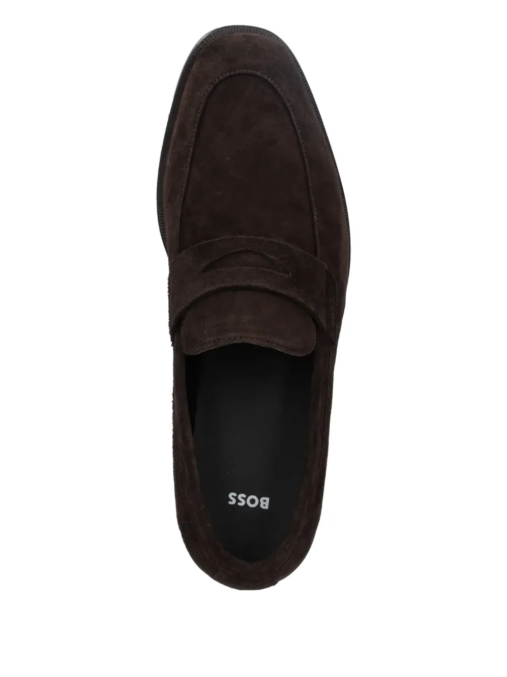 BOSS suede loafers Brown