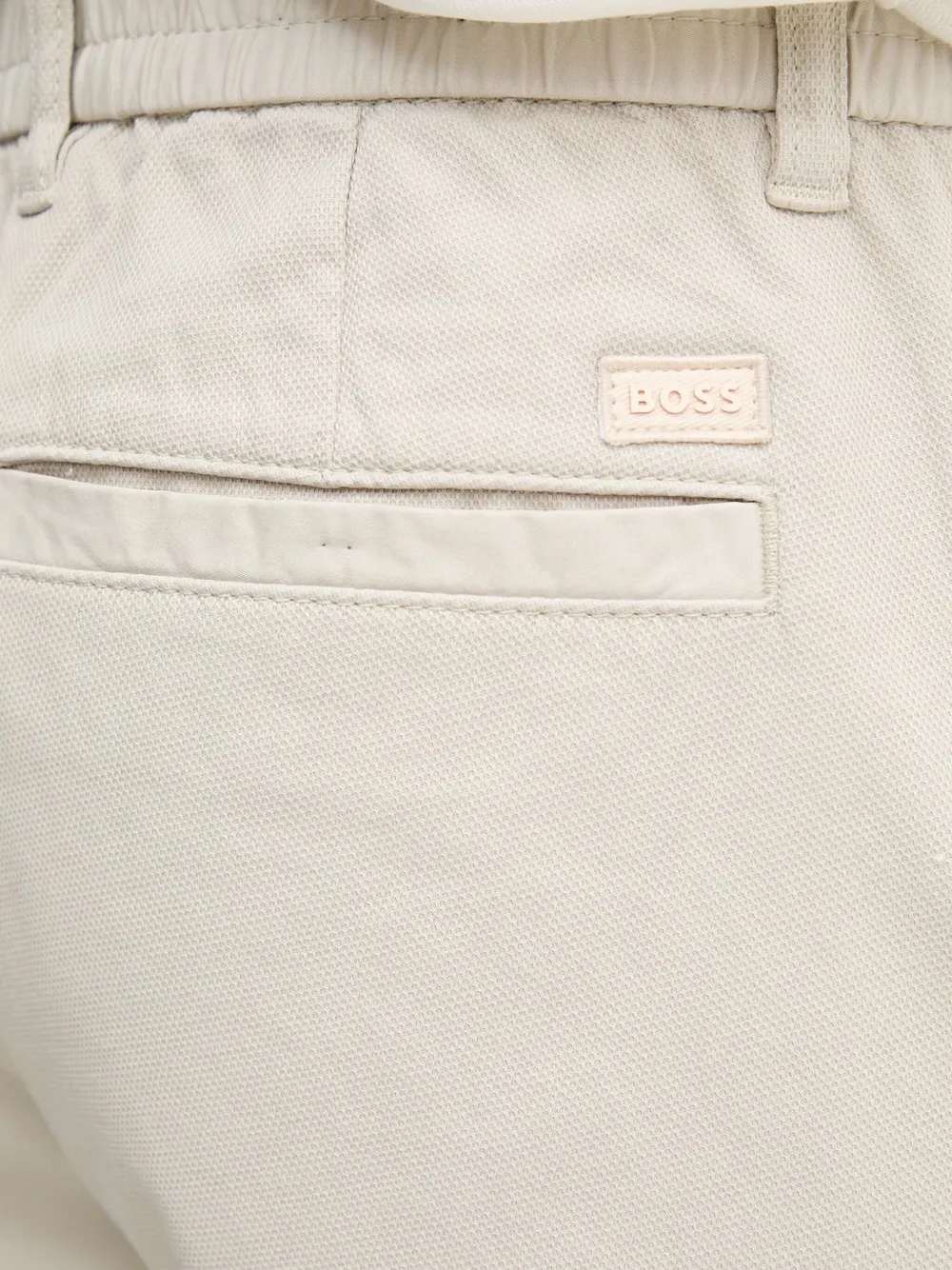 BOSS elasticated-waistband bermuda shorts Beige