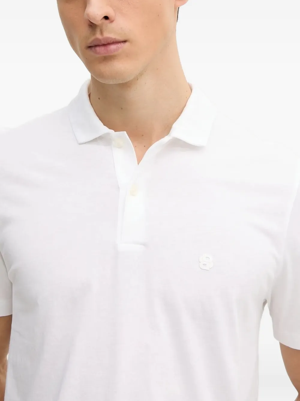 BOSS short-sleeve polo shirt Wit