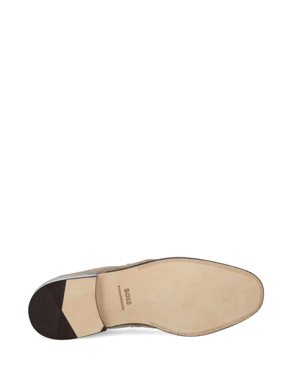 BOSS penny-slot suede loafers Neutrals