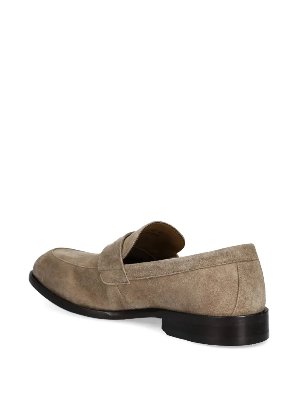 BOSS penny-slot suede loafers Neutrals