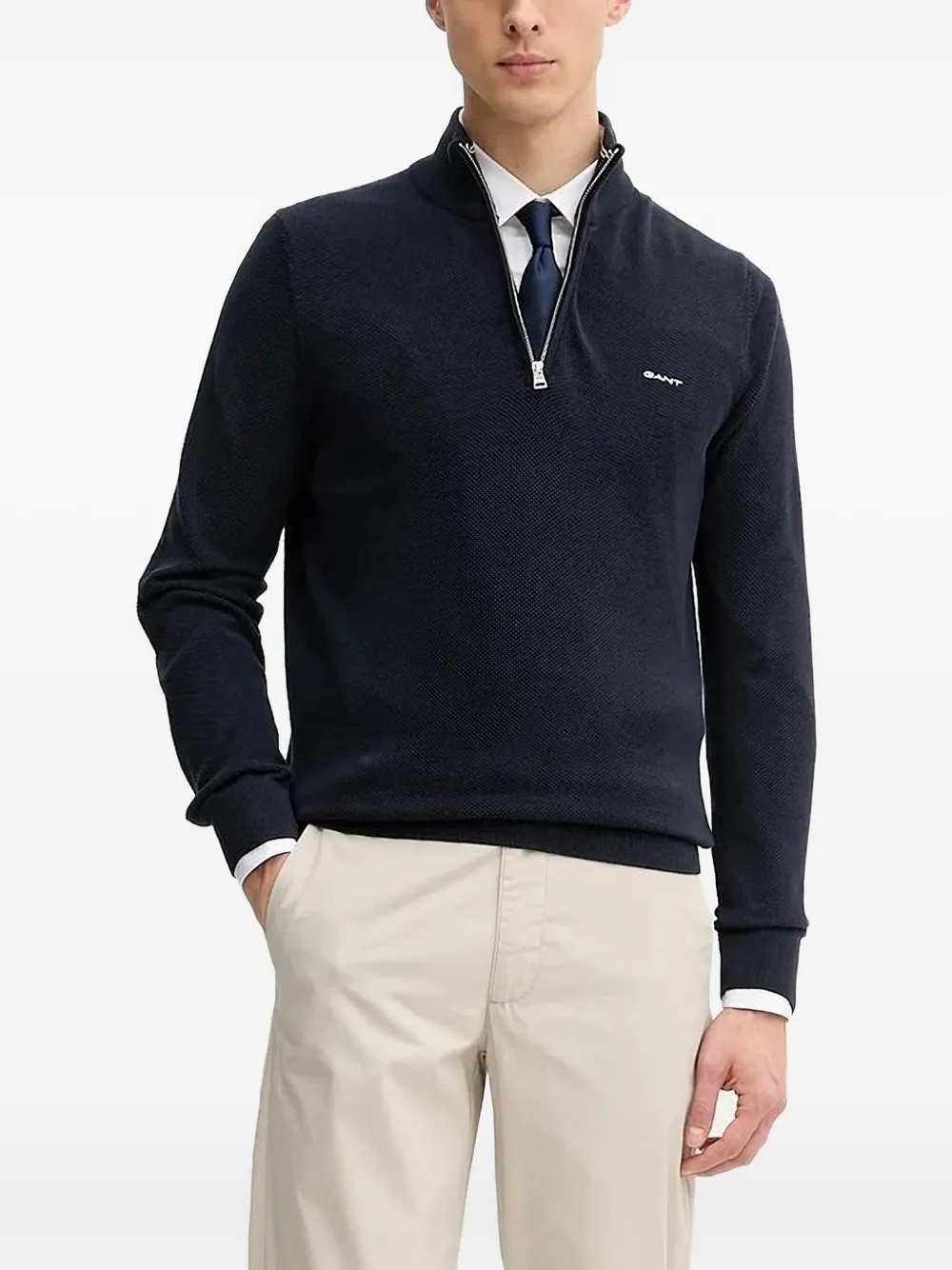 BOSS long-sleeve shirt Wit