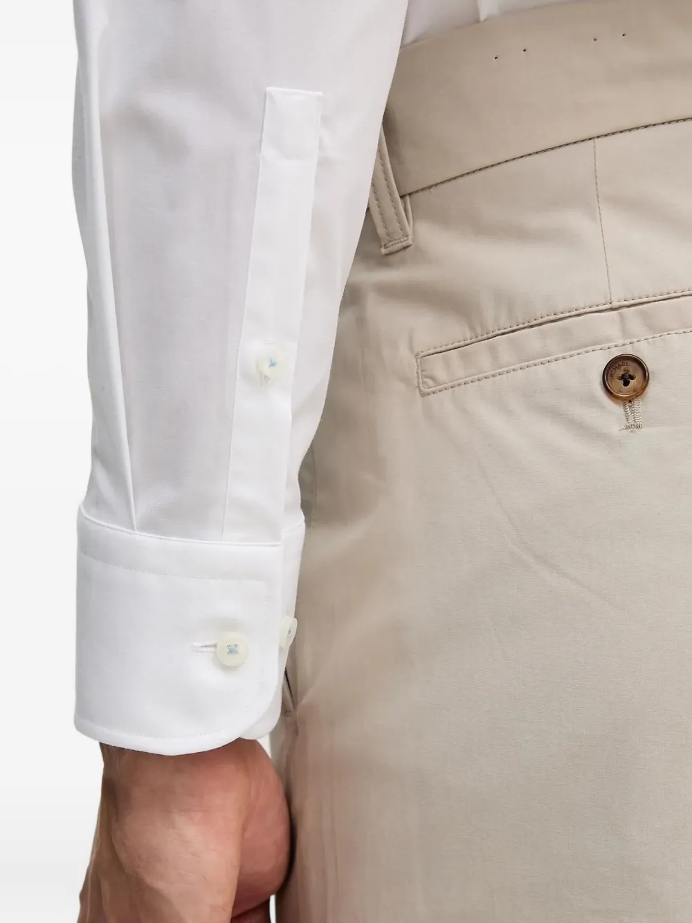 BOSS long-sleeve shirt Wit