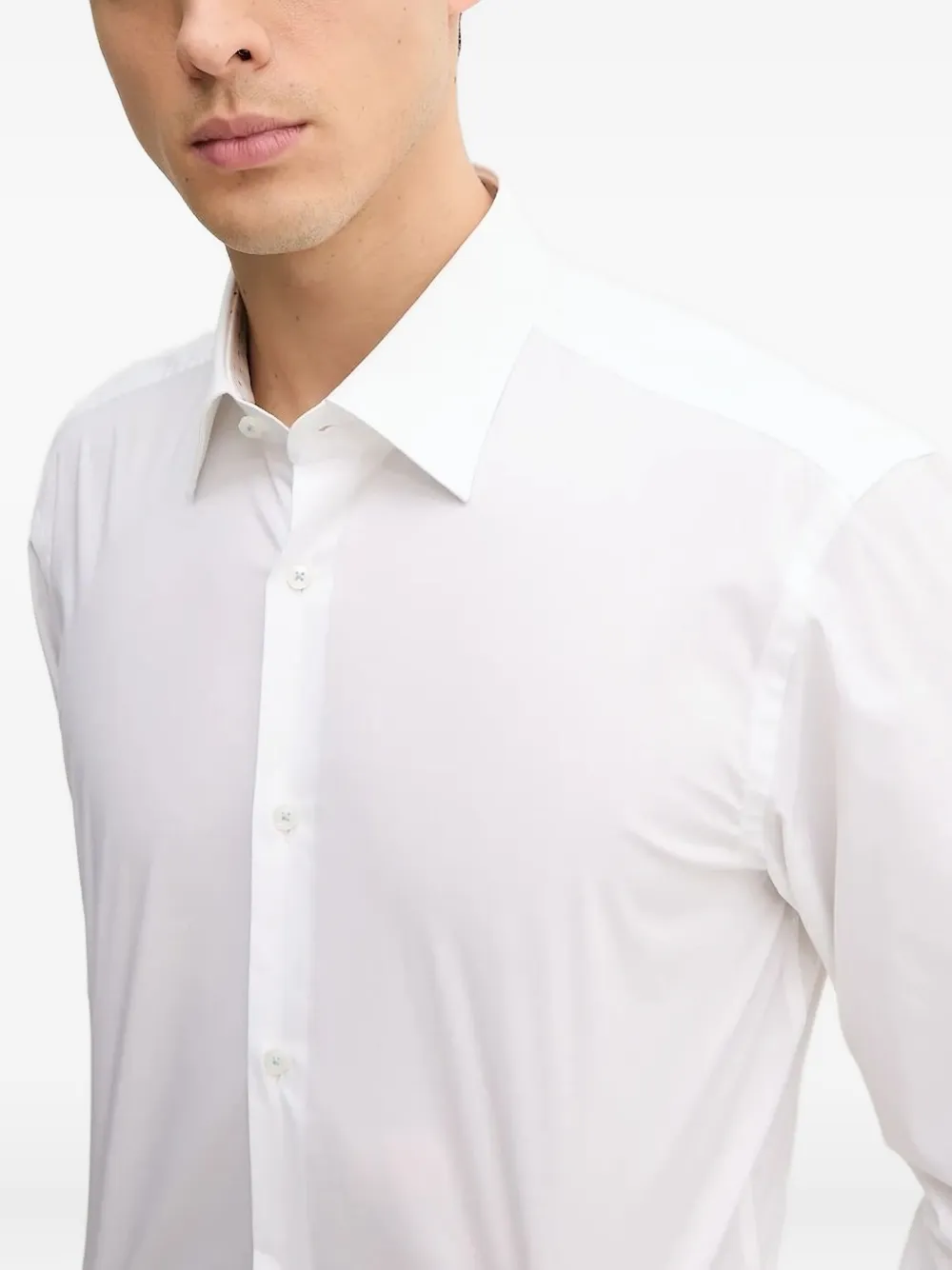 BOSS long-sleeve shirt Wit