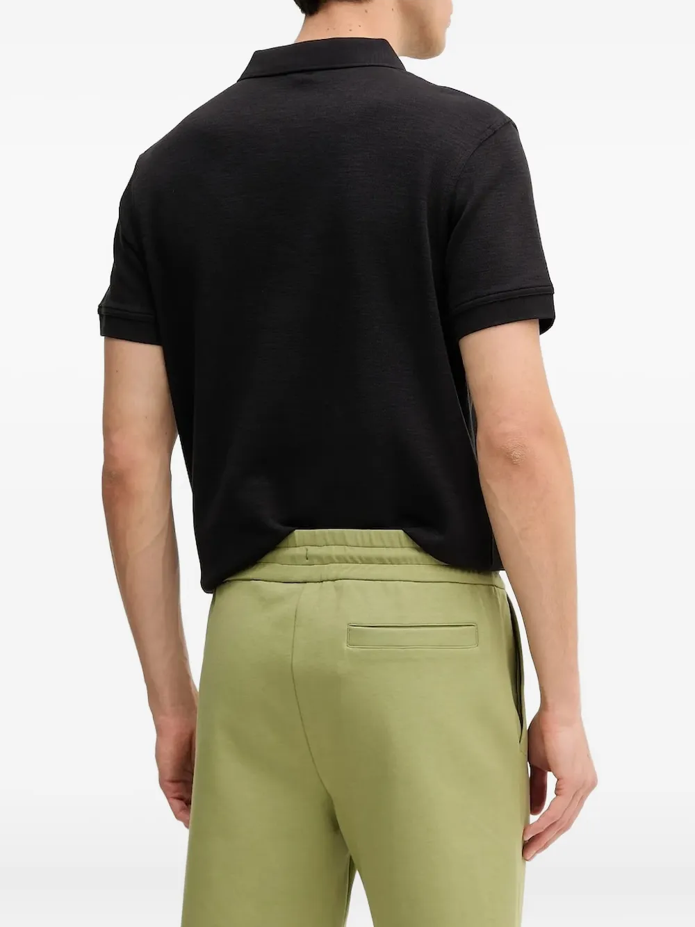BOSS drawstring-waist track shorts Groen
