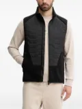 BOSS quilted panelled vest - Black