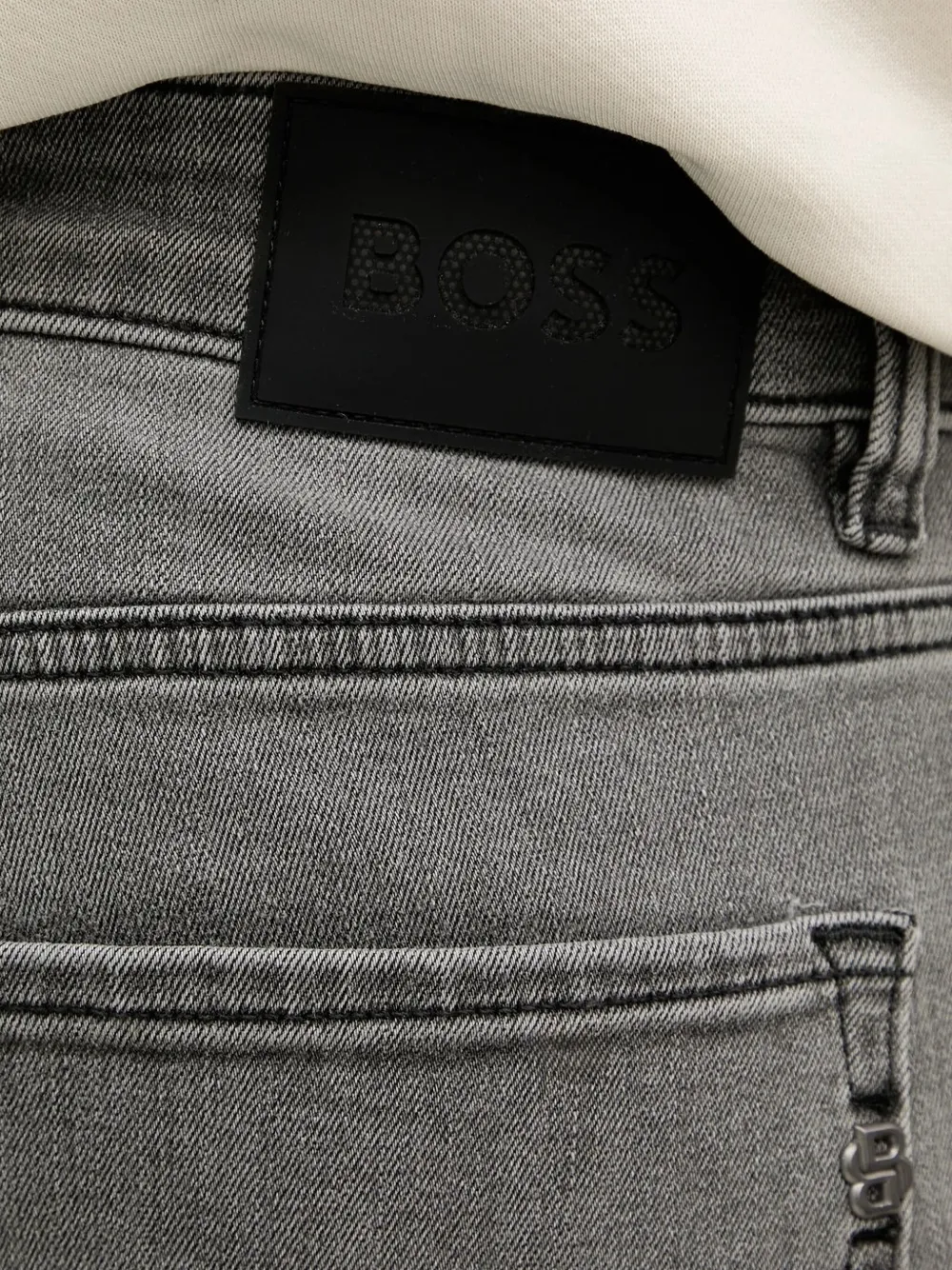BOSS Jeans met vijf zakken Grijs