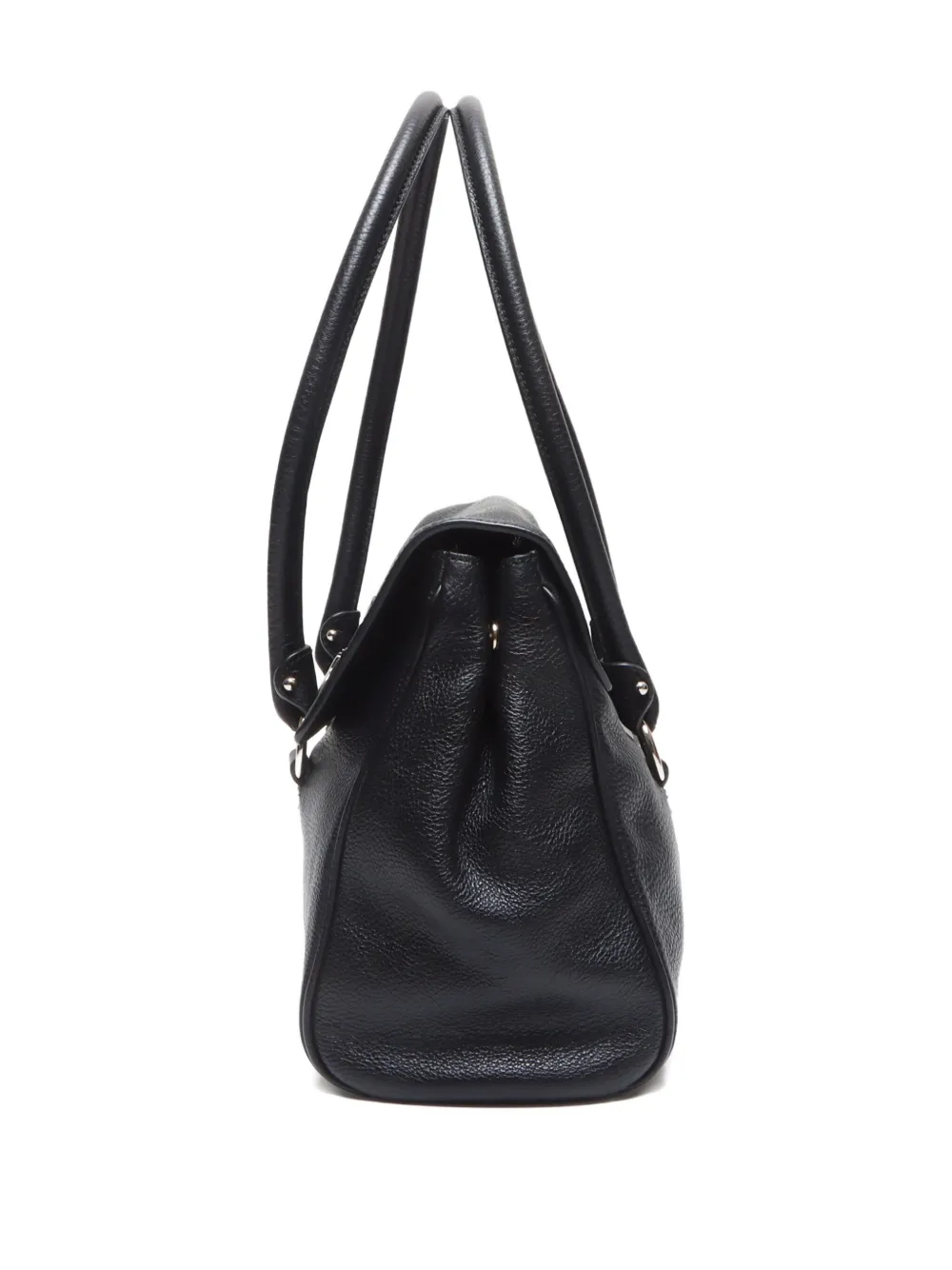 Pre-owned Ferragamo 2000-2020 Gancini Shoulder Bag In Black