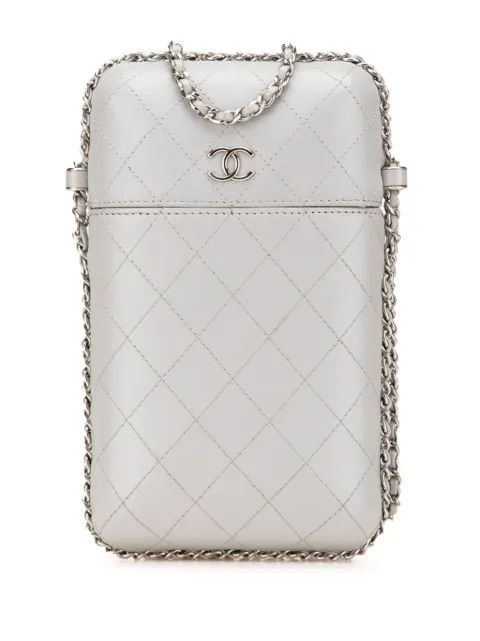 CHANEL Pre-Owned 2018 CC Quilted Lambskin Chain Around Phone Holder crossbody bag
