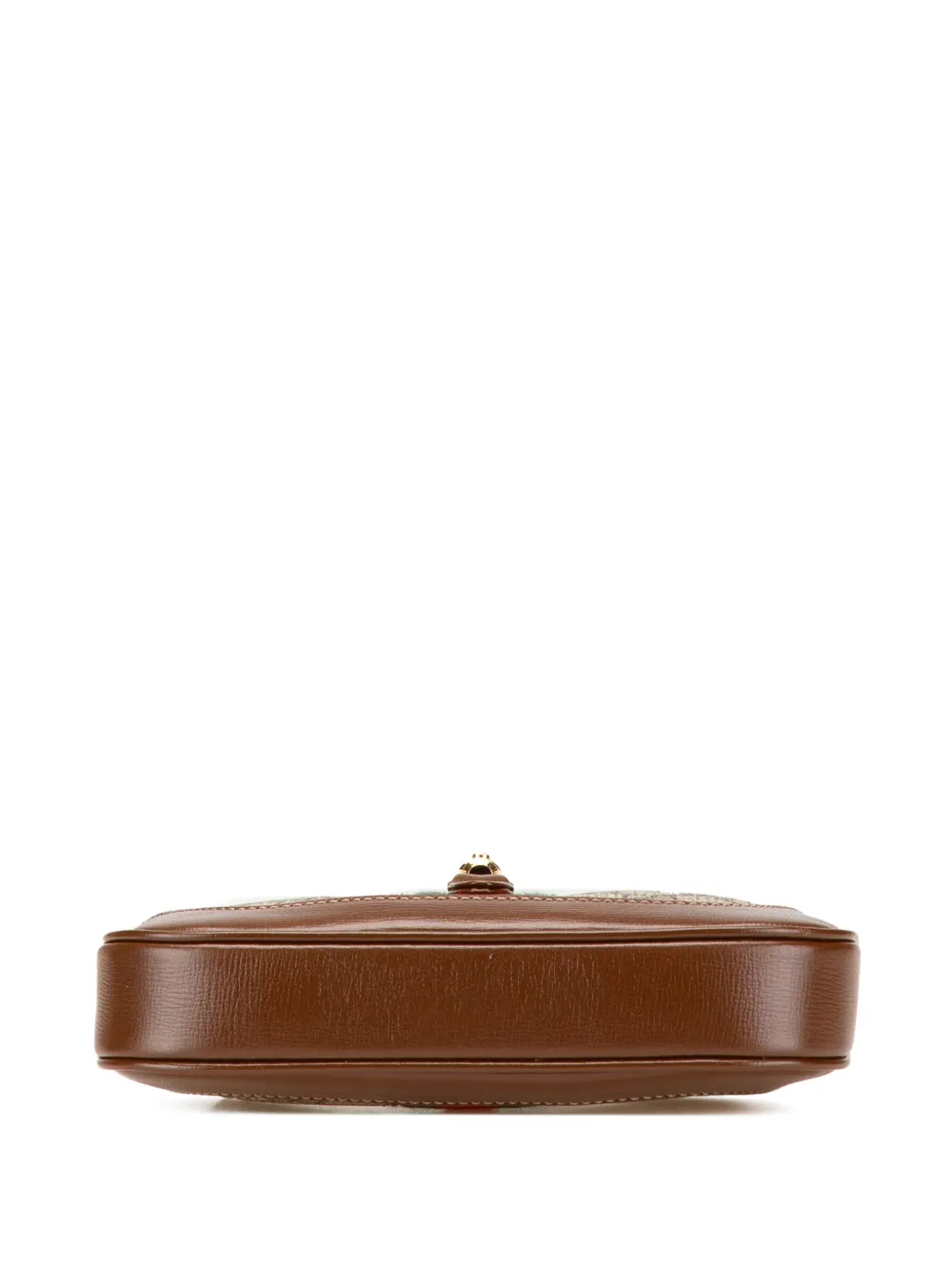 Pre-owned Gucci 2000-2015 Mini Gg Supreme Jackie 1961 Crossbody Bag In Brown