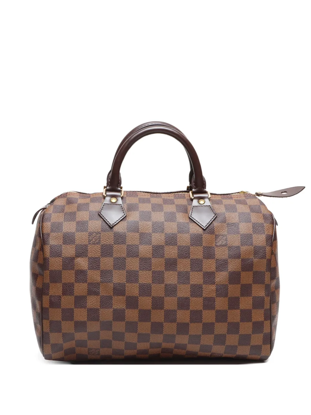 Louis Vuitton Pre-Owned 2008 ダミエ スピーディ 30 ボストンバッグ - ブラウン Louis Vuitton Pre-Owned 2008 ダミエ スピーディ 30 ボストンバッグ - ブラウン
