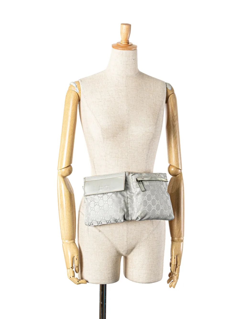 Gucci Pre-Owned Marsupio in tela GG con doppia tasca e decorazione Web 2000-2015 | Image 7