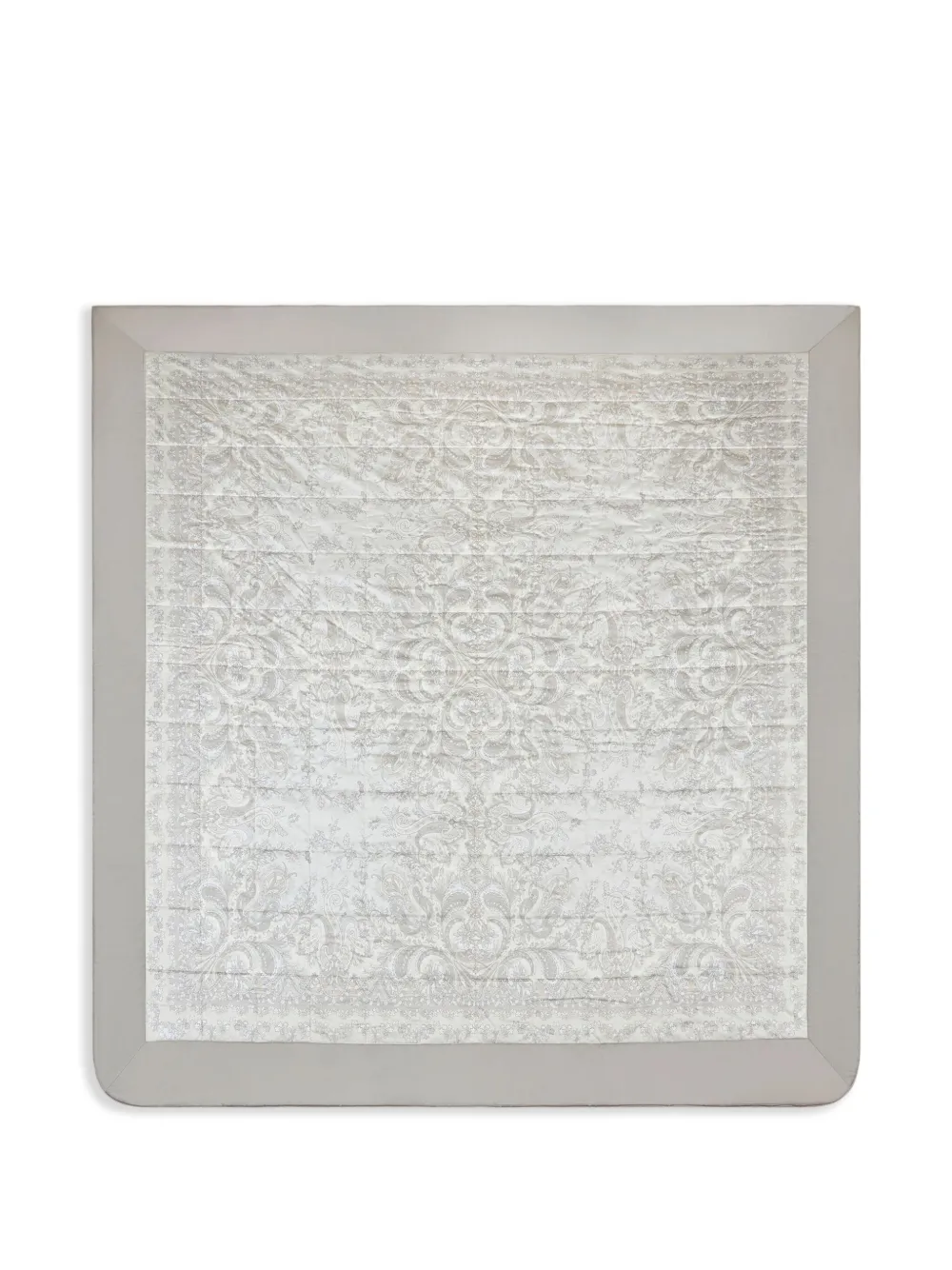 ETRO HOME dessus de lit matelassé à motif cachemire | gris | Image 1