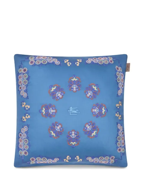 ETRO HOME cojín con logo bordado
