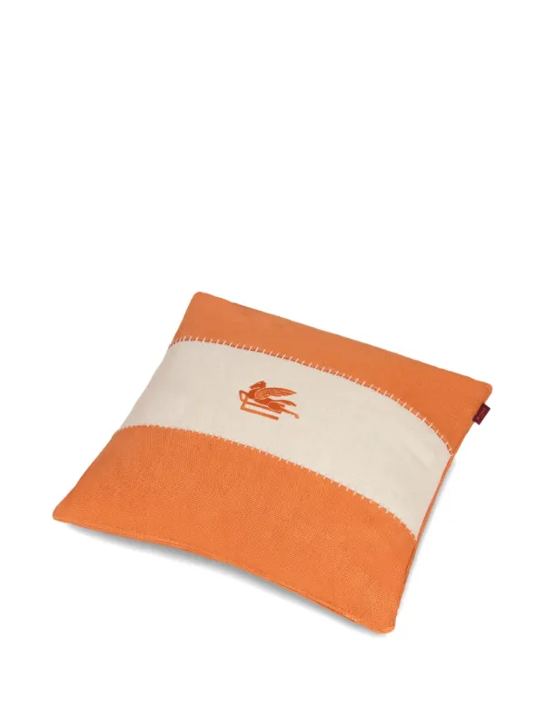 ETRO HOME ロゴ クッション | オレンジ | FARFETCH JP