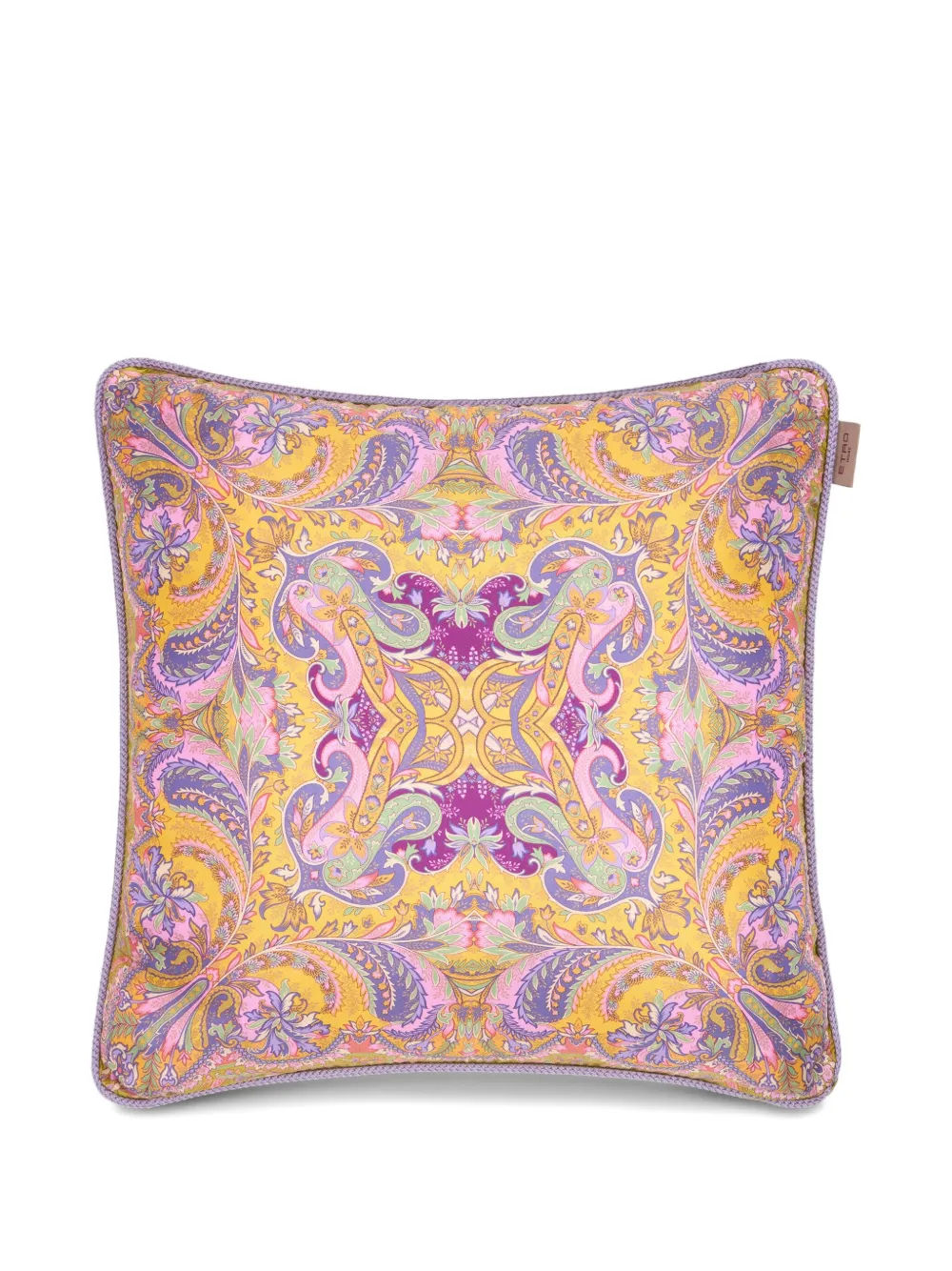 ETRO HOME coussin en velours à motif cachemire | violet | Image 1