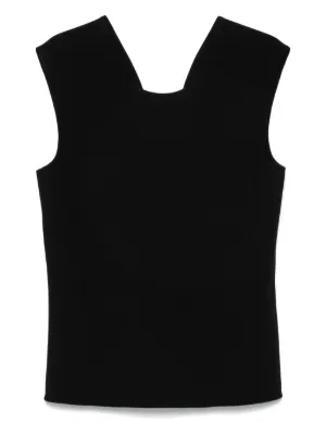 Tシャツ・カットソー LANVIN CROPPED SLEEVELESS TOP カットソー | LANVIN en Bleu | ランバン オン ブルー公式