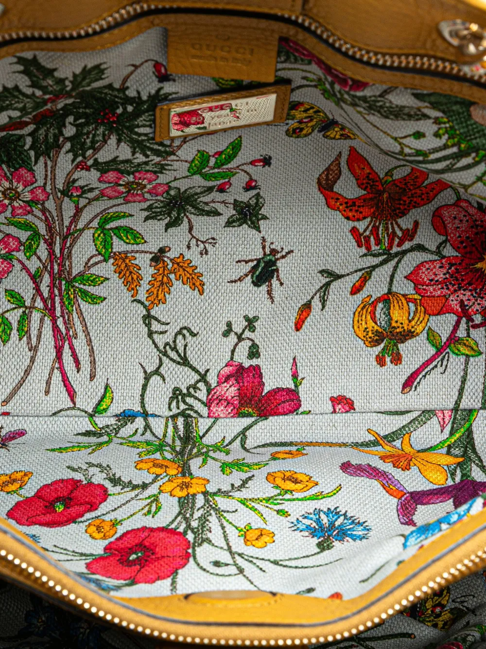 Gucci Pre-Owned Borsa shopper media in pelle di vitello e bambù 2000-2015