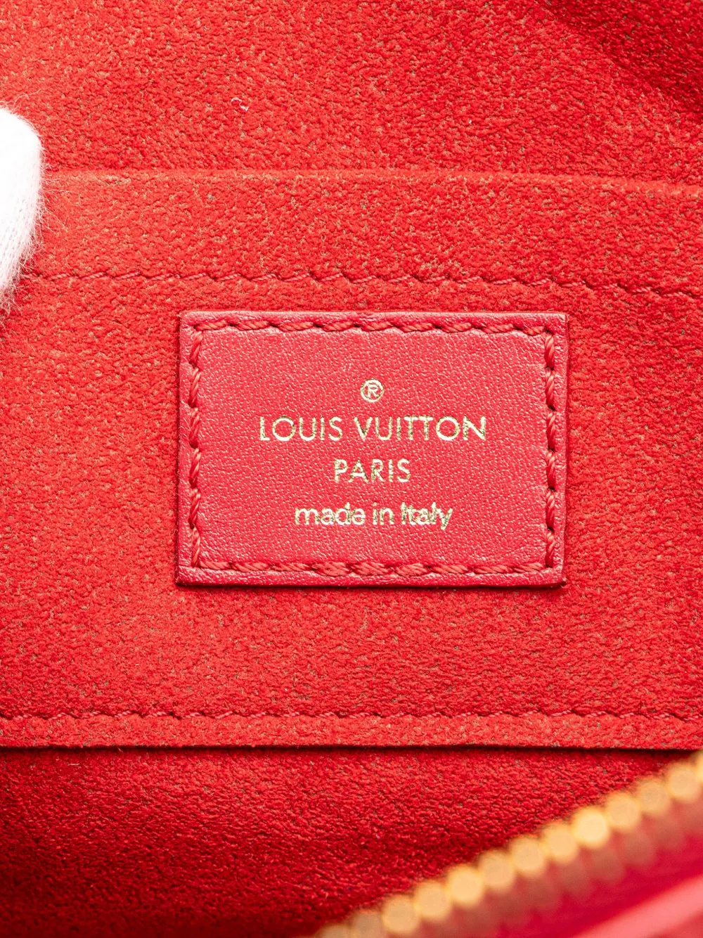Pre-owned Louis Vuitton 2018 Calfskin Embellished New Wave Love Lock Crossbody Bag In Red