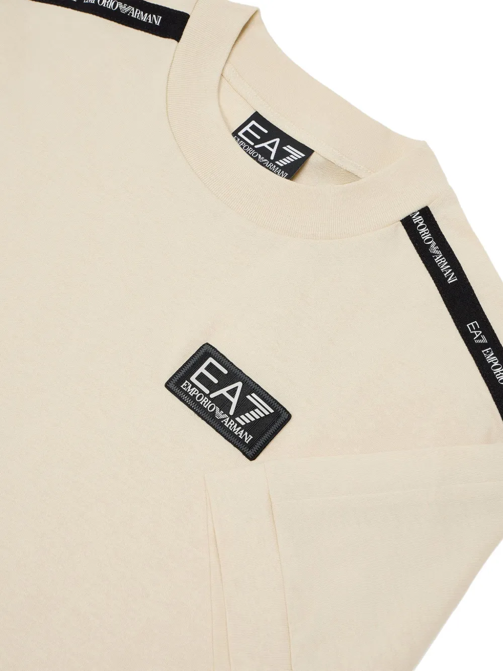 Emporio Armani Kids T-shirt met logo Beige