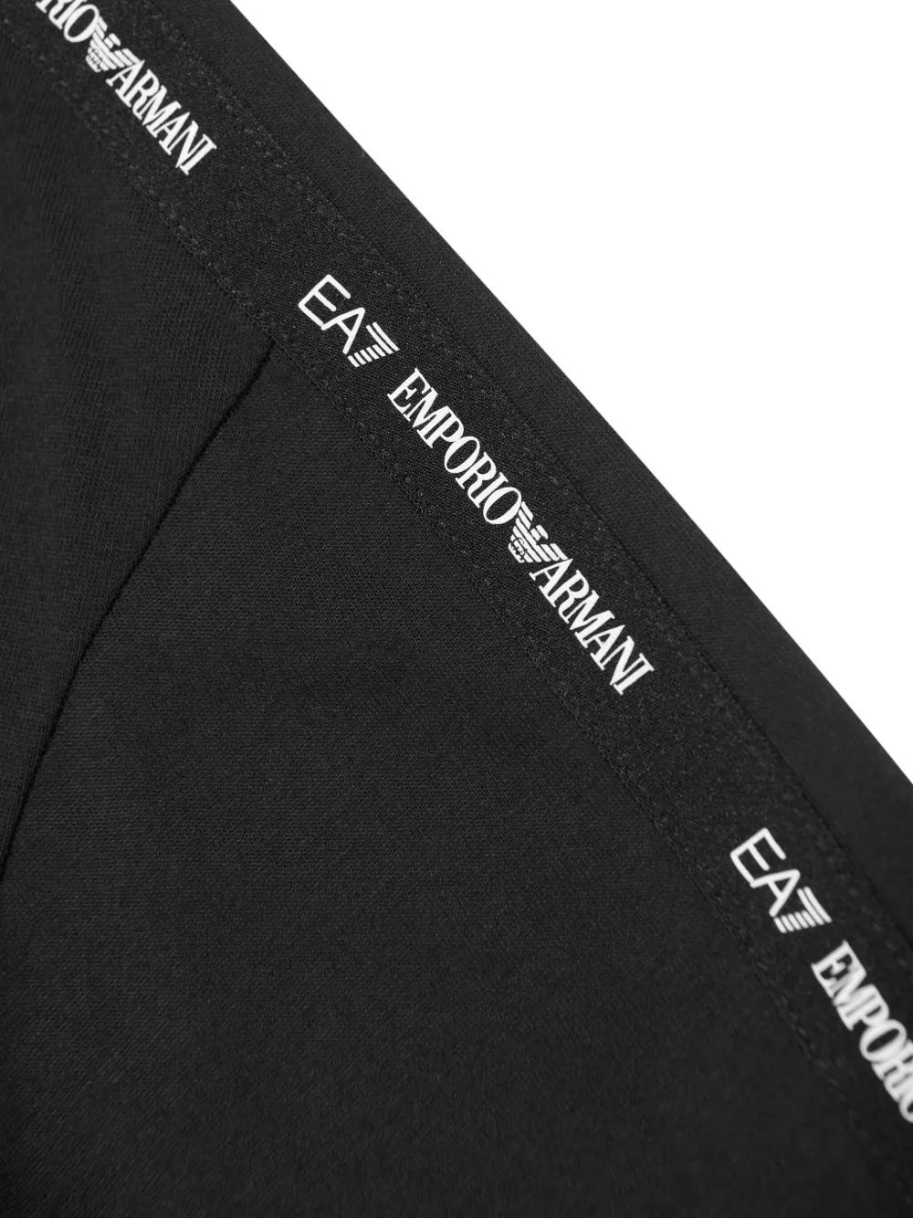 Emporio Armani Kids Katoenen T-shirt Zwart